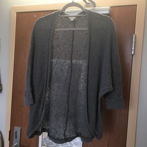Gray Knit Cardigan